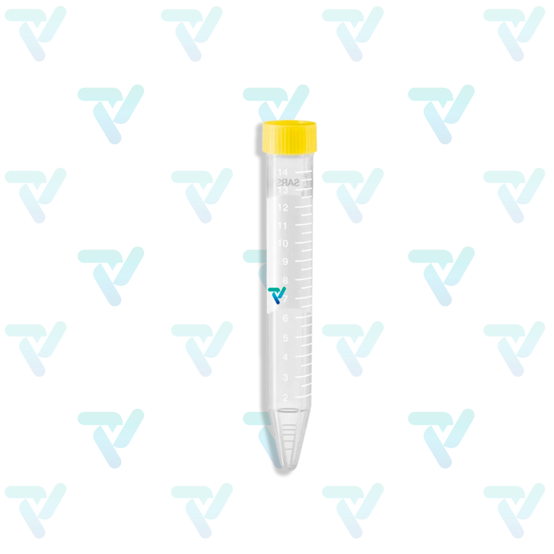 Tubo Cónico de 15 ml estéril, graduado, PS, 120x17mm c/50 piezas - Sarstedt