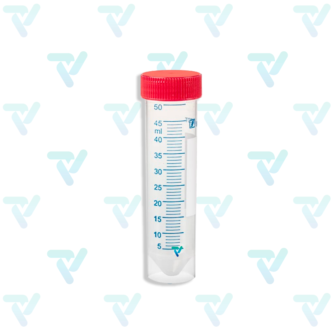 Tubo de 50ml no estéril, graduado, 115x28mm, PP, FIC, TM, c/25 piezas - Sarstedt