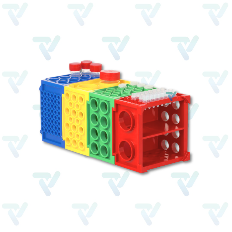 Rack Revolver, PP, multicolores, adecuado para tubos de Ø4-30mm