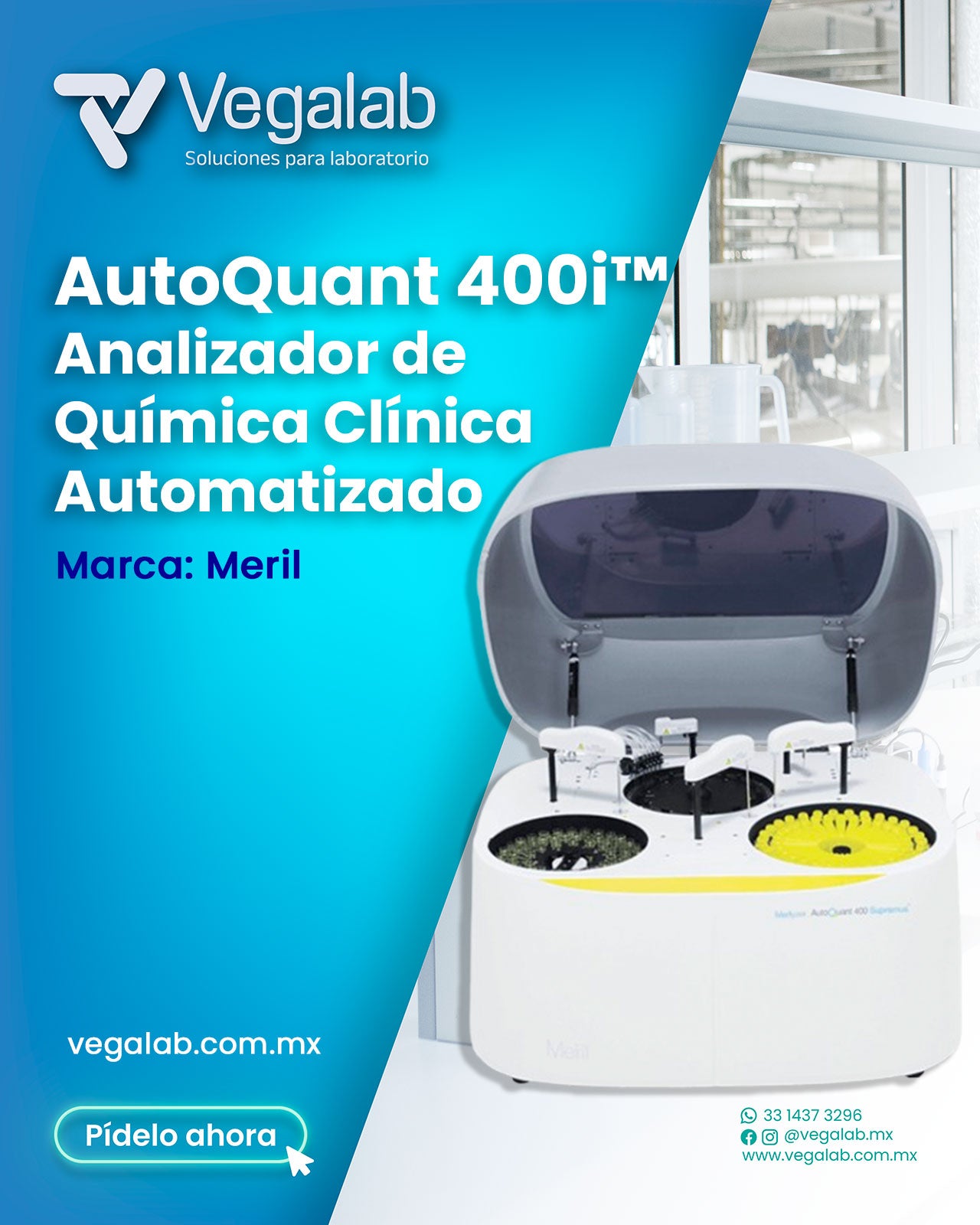Analizador de Química Clínica Automatizado Mod. AutoQuant 400i™ - Meril
