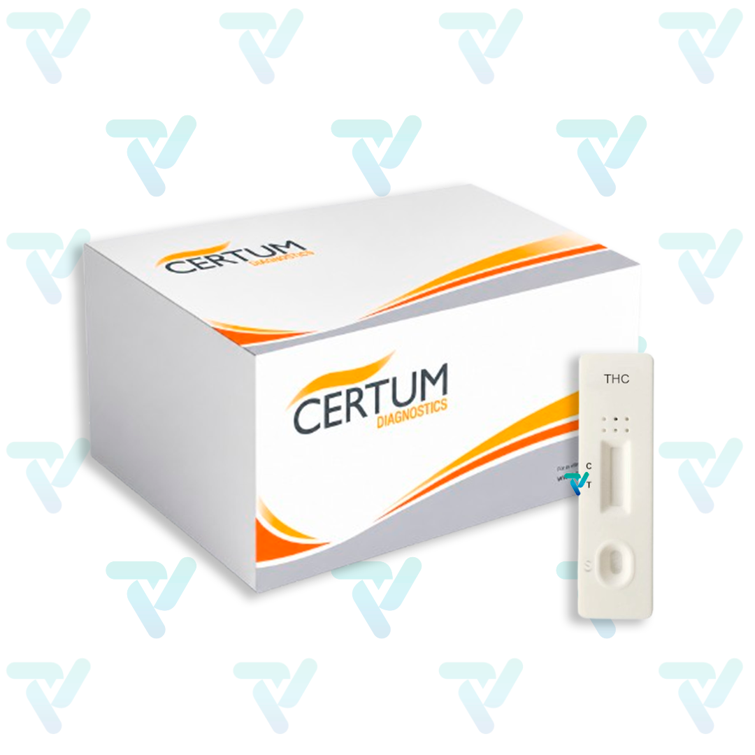 Marihuana (THC) en Cassette c/40 pruebas - Certum
