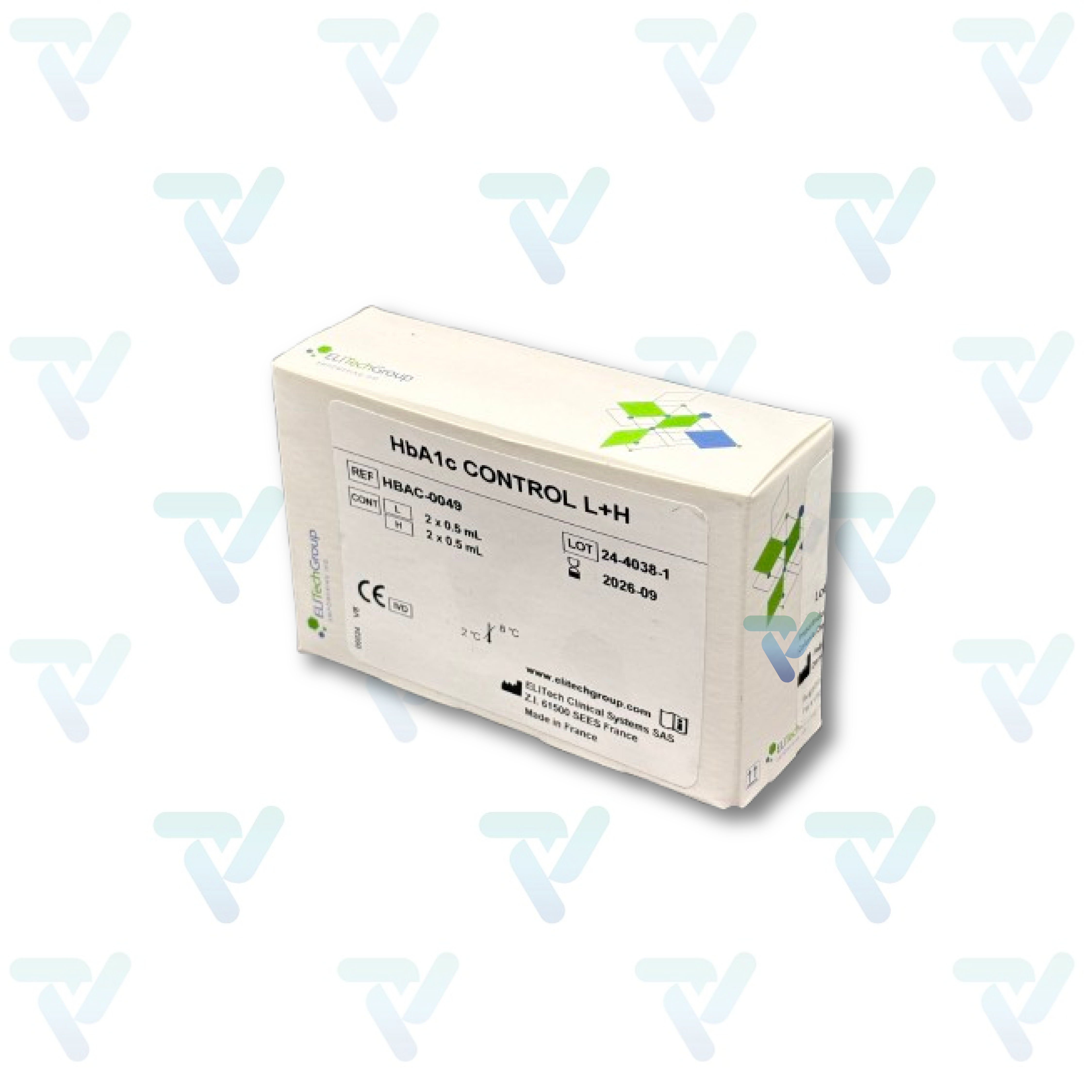 Hemoglobina Glicosilada (HbA1c) Control L+H 4x0.5 ml - Vital Scientific (Elitech)