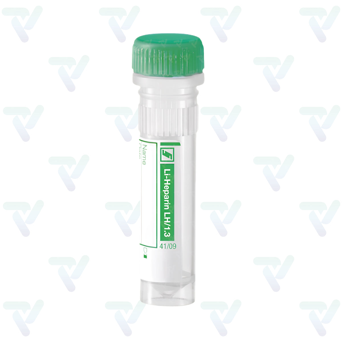 Microtubo Verde preparado muestra de 1.3 ml Heparina Litio c/100 piezas - Sarstedt