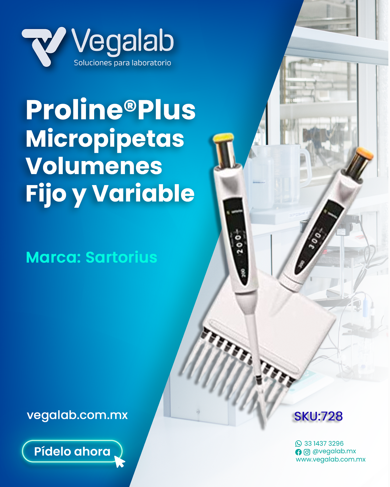 Micropipeta Monocanal Mod. Proline Plus ® - Sartorius