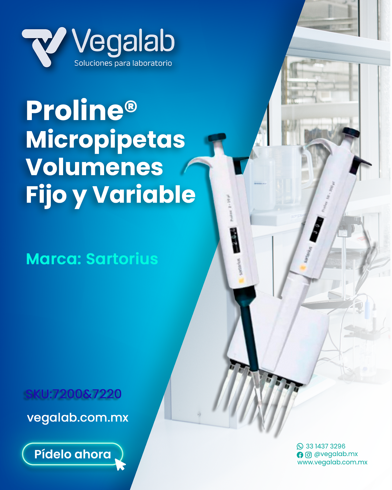 Micropipeta Monocanal Mod. Proline® - Sartorius