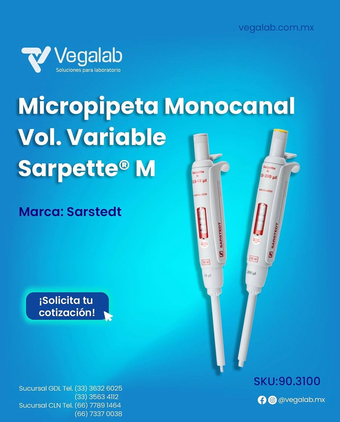 Sarpette® M, Monocanal, 1 ud/caja - Sarstedt
