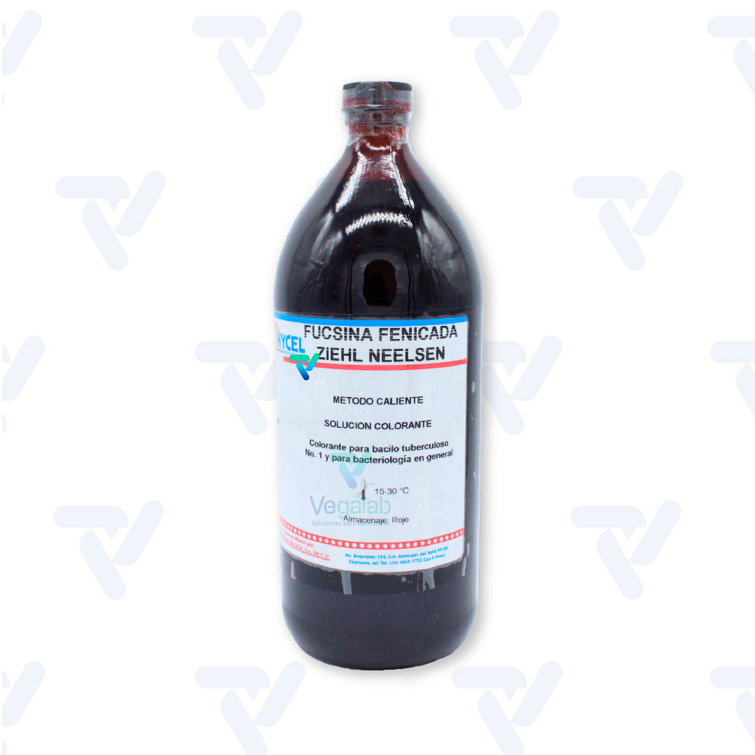 Fucsina Fenicada Ziehl Neelsen 1L Hycel