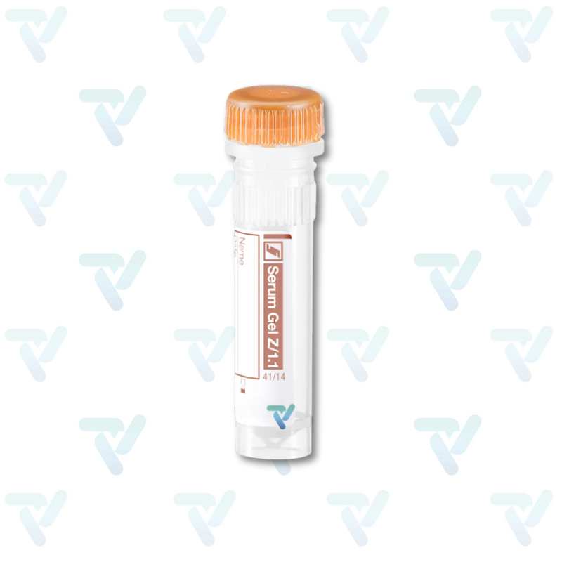 Microtubo Oro preparado muestra de 1.1 ml Suero gel c/100 piezas - Sarstedt