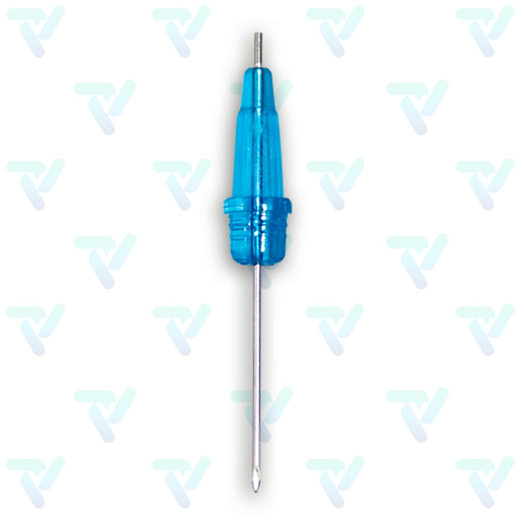 Microaguja Azul 23Gx3/4 con 50 piezas SARSTEDT